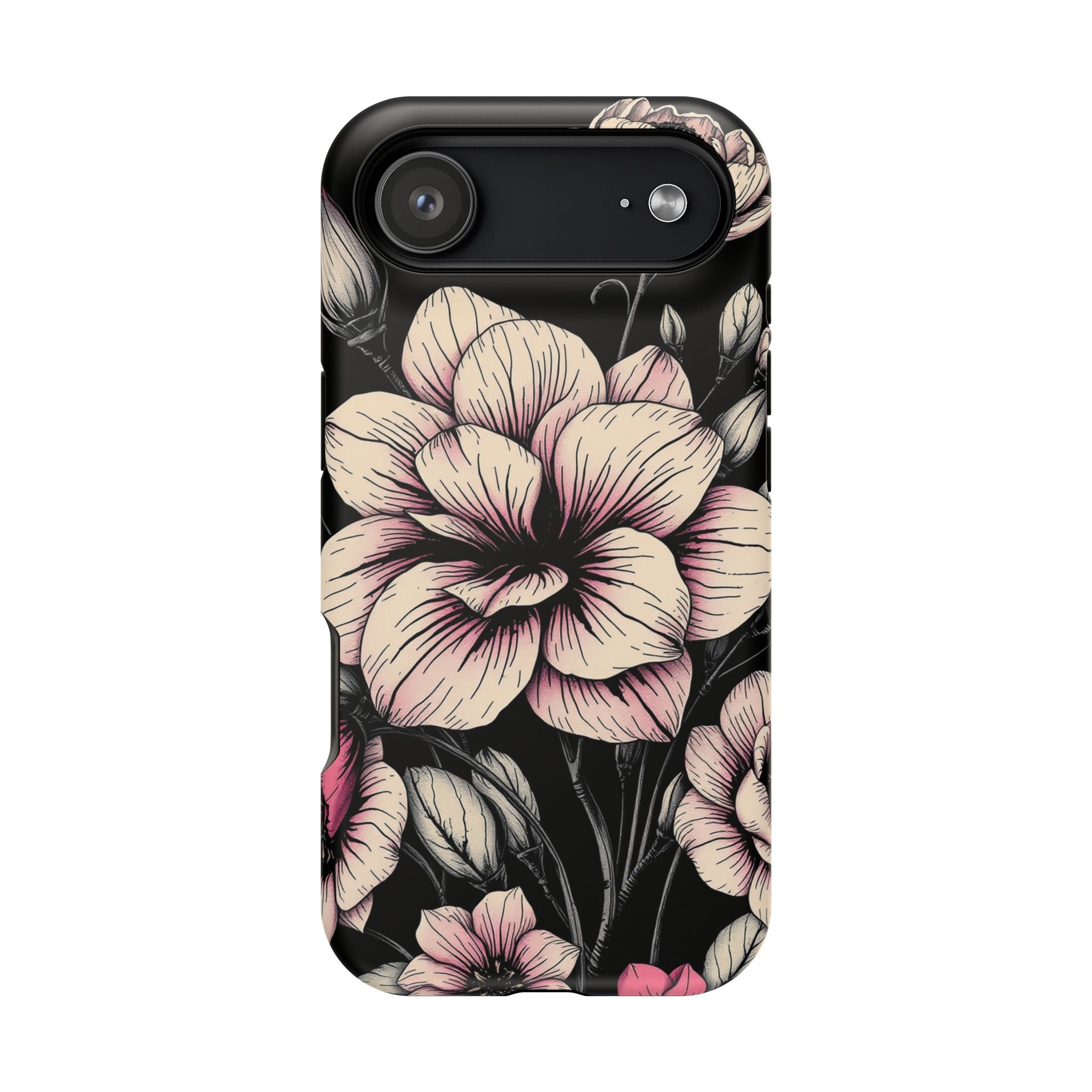 iPhone Floral Dark Academia Gothic Ink Slim Everyday Designer Case · iPhone Case