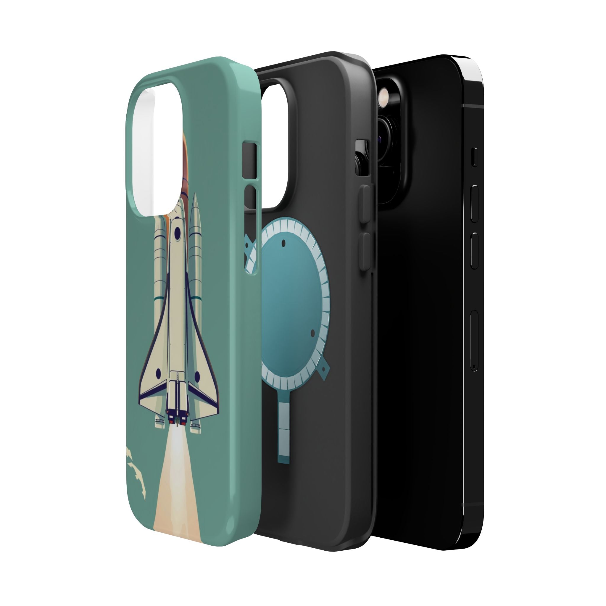 iPhone Retro Space Shuttle Cinematic Art Slim Everyday Designer Case · iPhone Ca