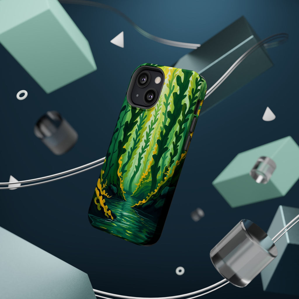 iPhone Kelp Forest Oil Painting Impressionist Slim iPhone Everyday · iPhone Case