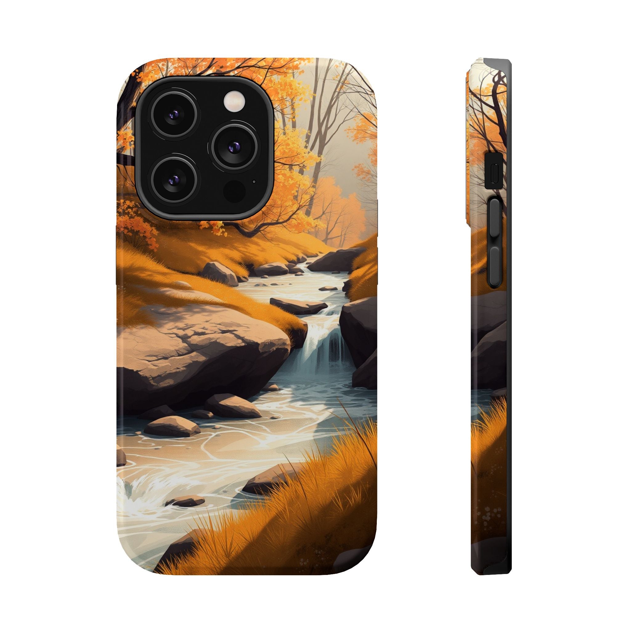 iPhone Mustard And Rust Spring Creek Slim Everyday Designer Case · iPhone Case