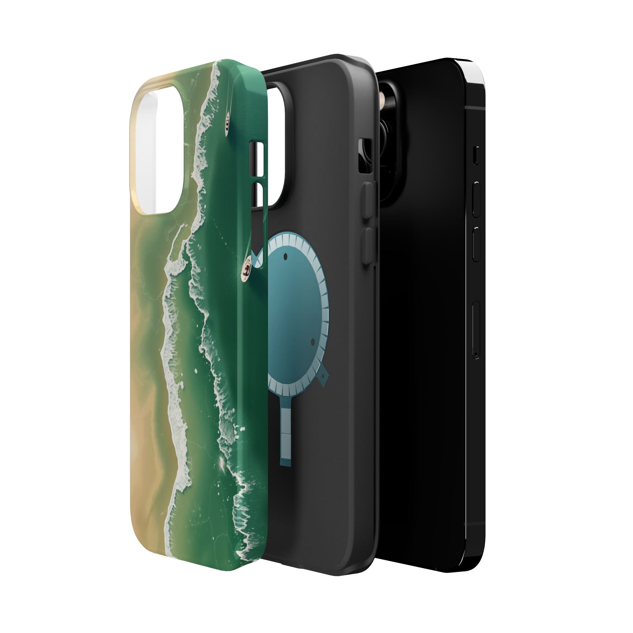 iPhone Shoreline Aerial Bold Art Bold Modern Everyday Snap Case · iPhone Case
