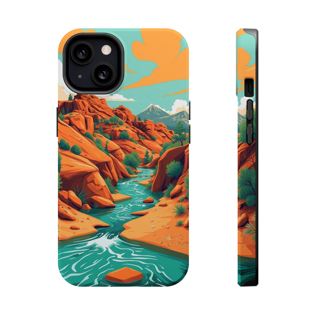 iPhone Vibrant Spring Creek Design Bold Modern Everyday Snap Case · iPhone Case