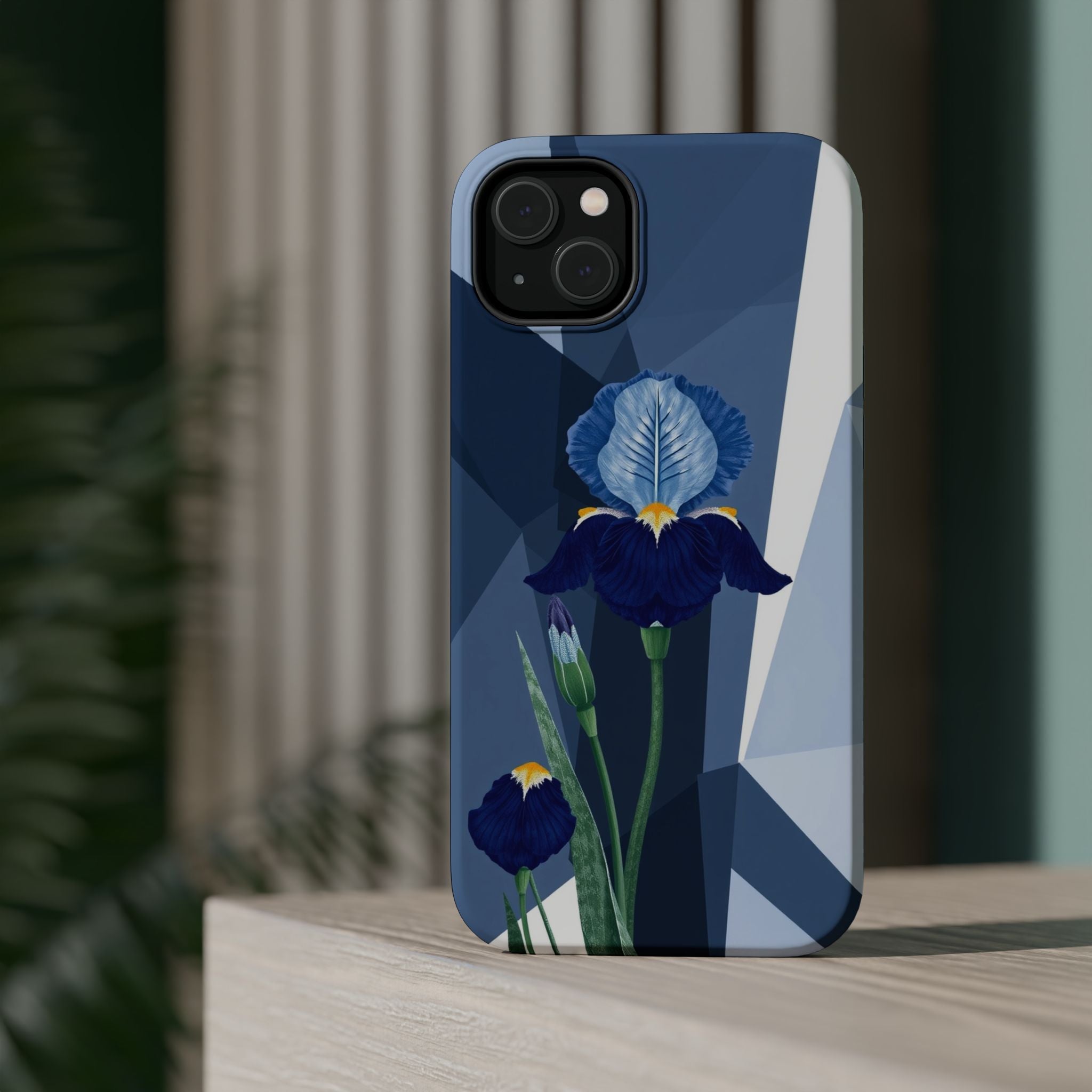 iPhone Earthy Iris Garden Design Bold Modern Everyday Snap Case · iPhone Case
