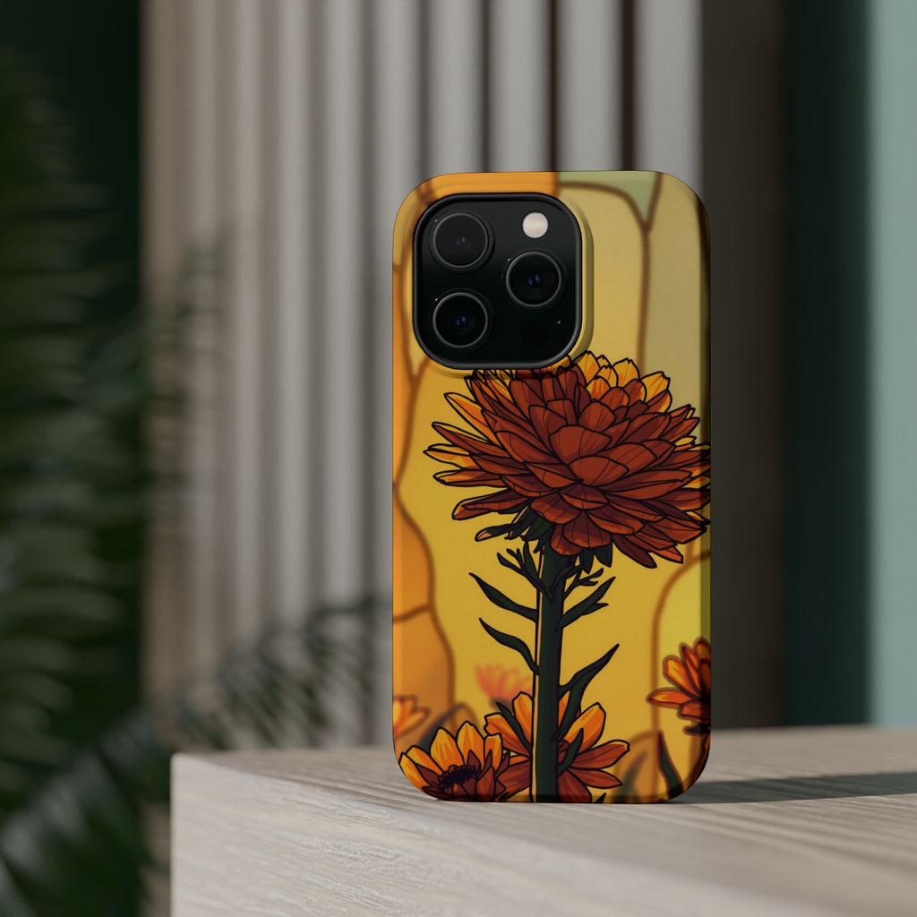 iPhone Sunset Amber And Peach Ranunculus Stack Soft iPhone Finish · iPhone Case