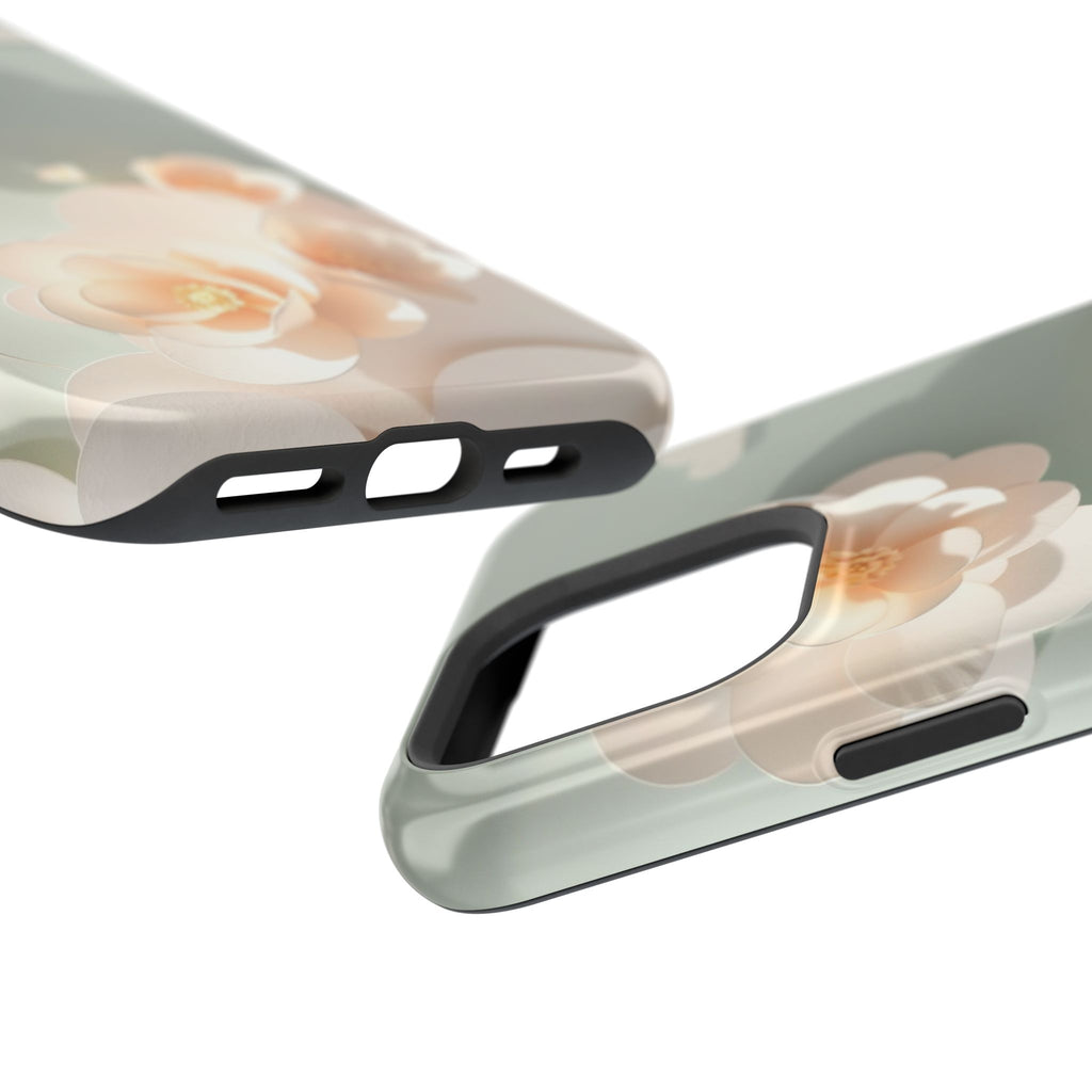 iPhone Sage And Ivory Pastel Floral Cloud Slim iPhone Everyday Designer · iPhone