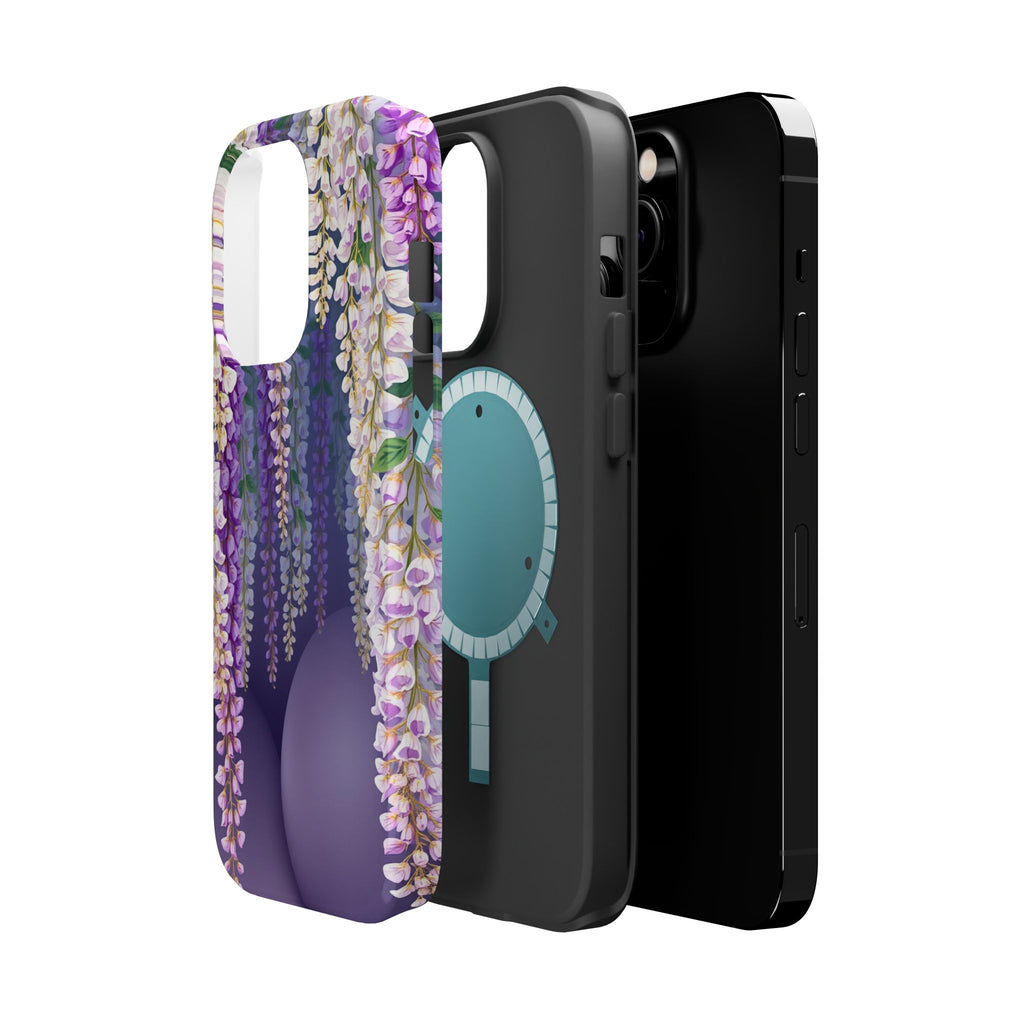iPhone Mint And Blush Wisteria Cascade Slim Everyday Designer Case · iPhone Case
