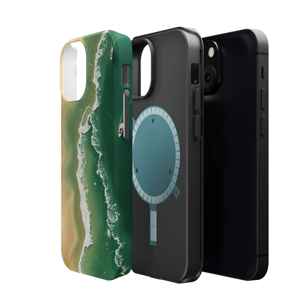 iPhone Shoreline Aerial Bold Art Bold Modern Everyday Snap Case · iPhone Case