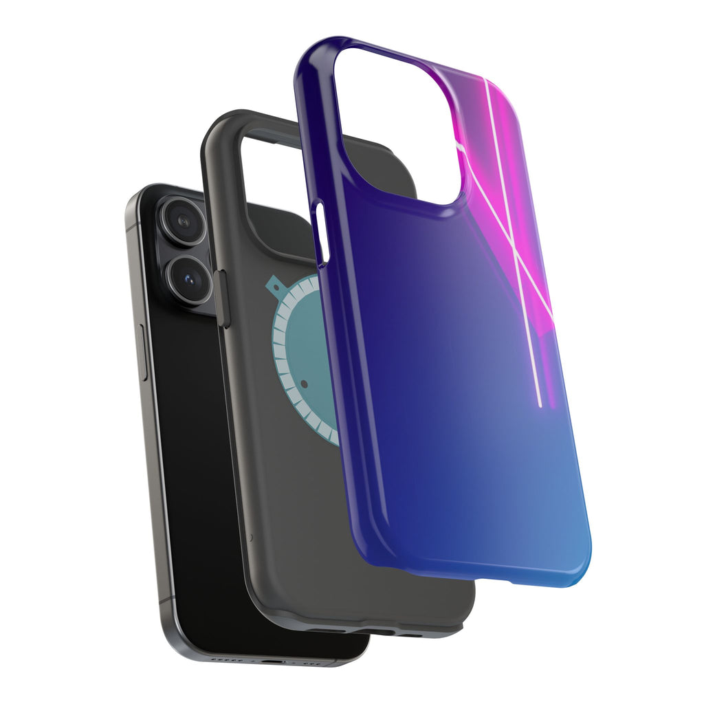 iPhone 1990s Geometric Neon Electric Art Slim Everyday Designer Case · iPhone Ca