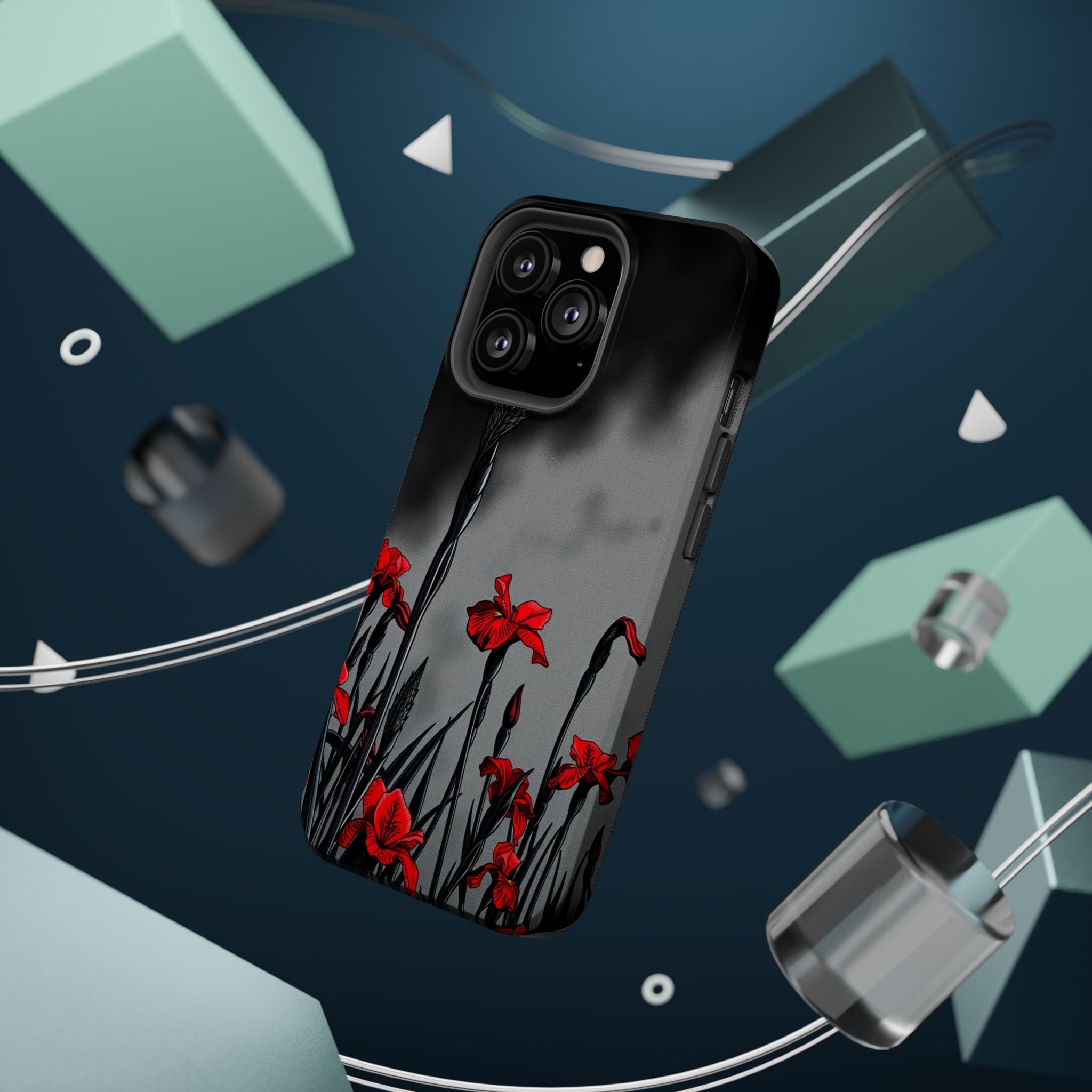 iPhone Iris Garden Cinematic Art Soft Finish Everyday Cas Slim Snap Case · iPhon