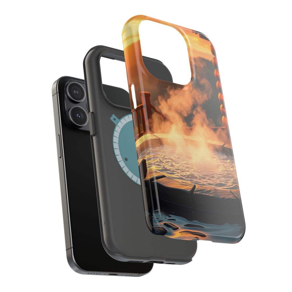 iPhone Hot Spring Steam Enchanted Art Slim Everyday Designer Case · iPhone Case