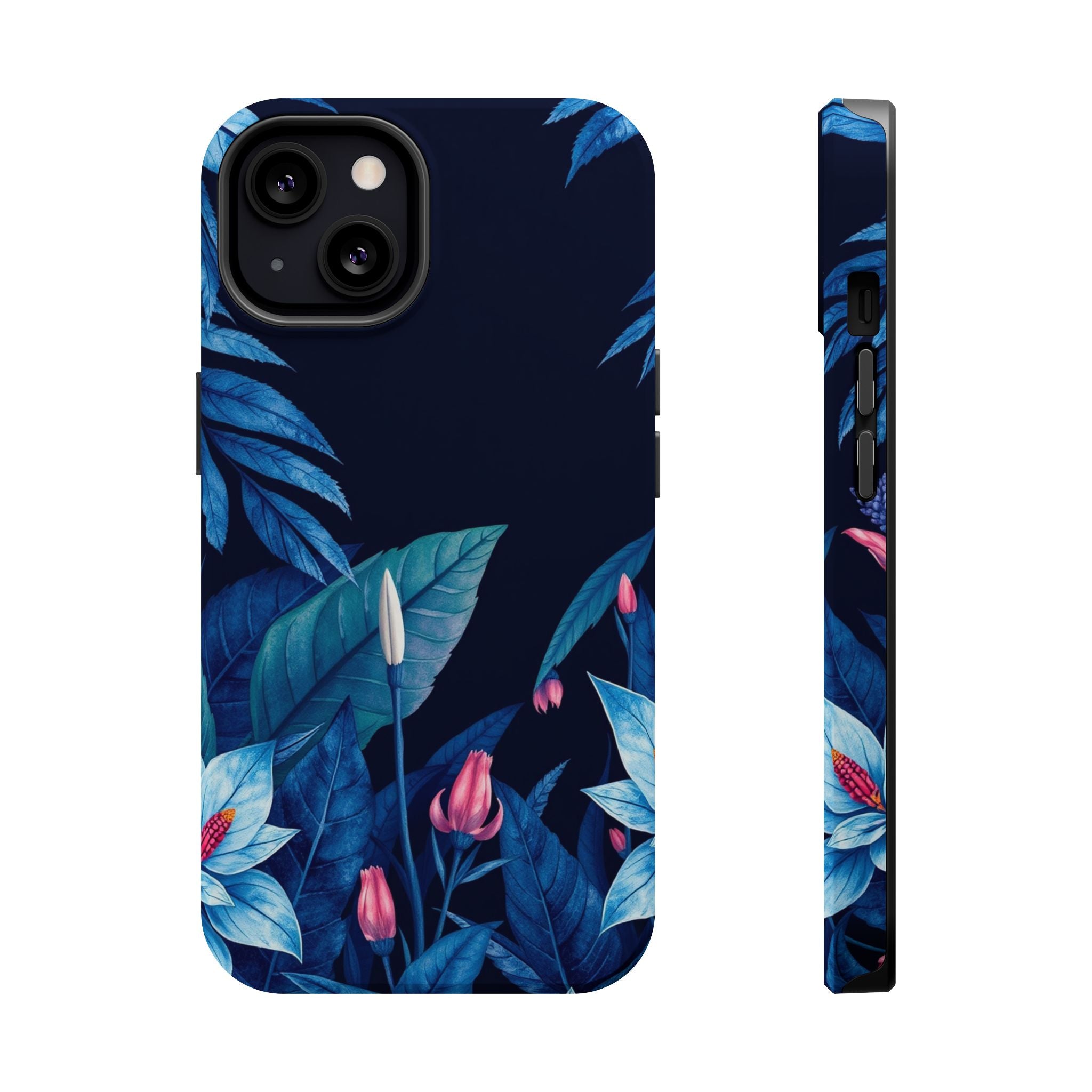 iPhone Serene Jungle Floral Design Clean Minimal Snap Cas Slim Snap Case · iPhon