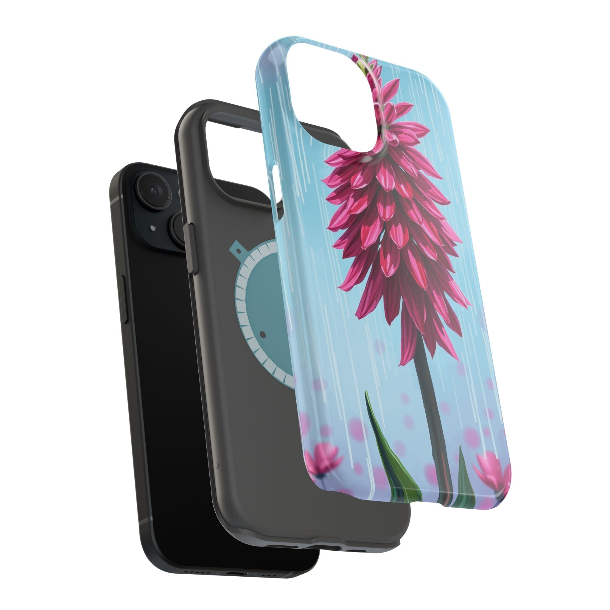 iPhone Cyan And Magenta Spring Shower Bloom Slim iPhone Everyday · iPhone Case