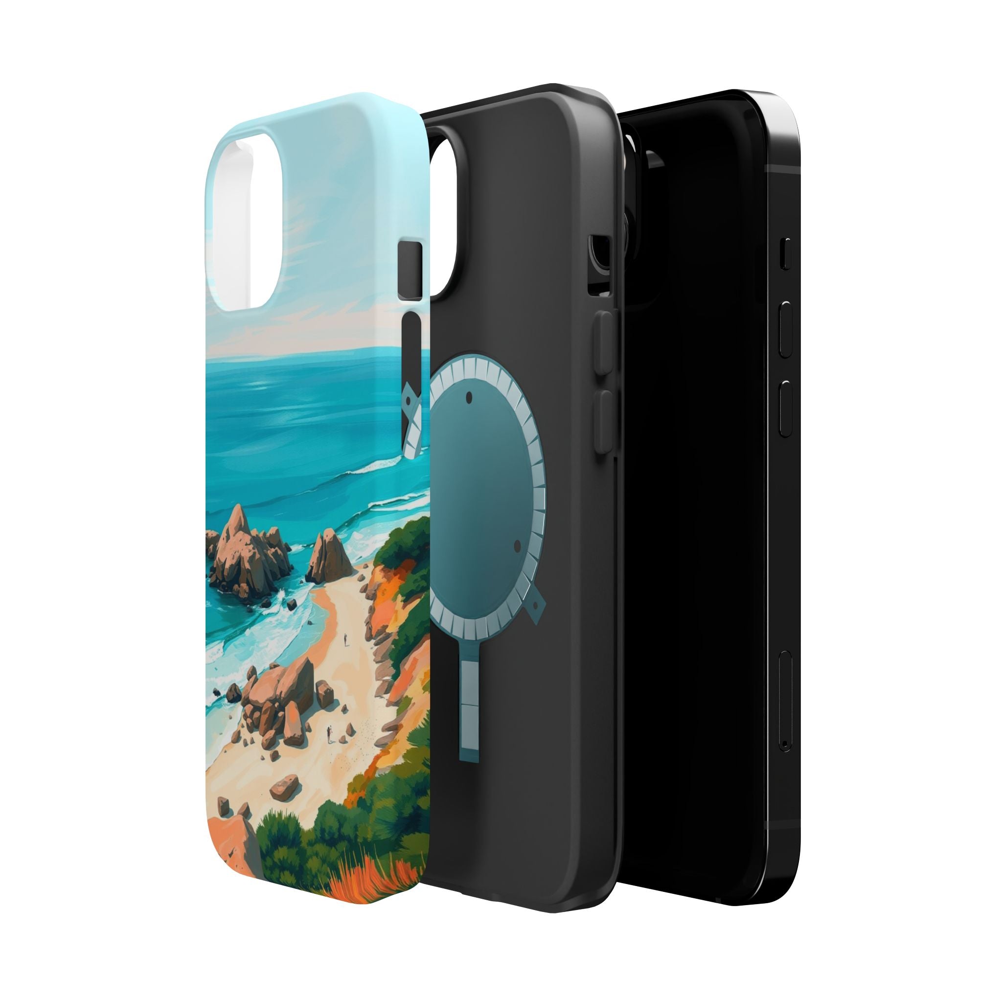 iPhone Pebble Beach Cinematic Art Bold Modern Everyday Snap Case · iPhone Case