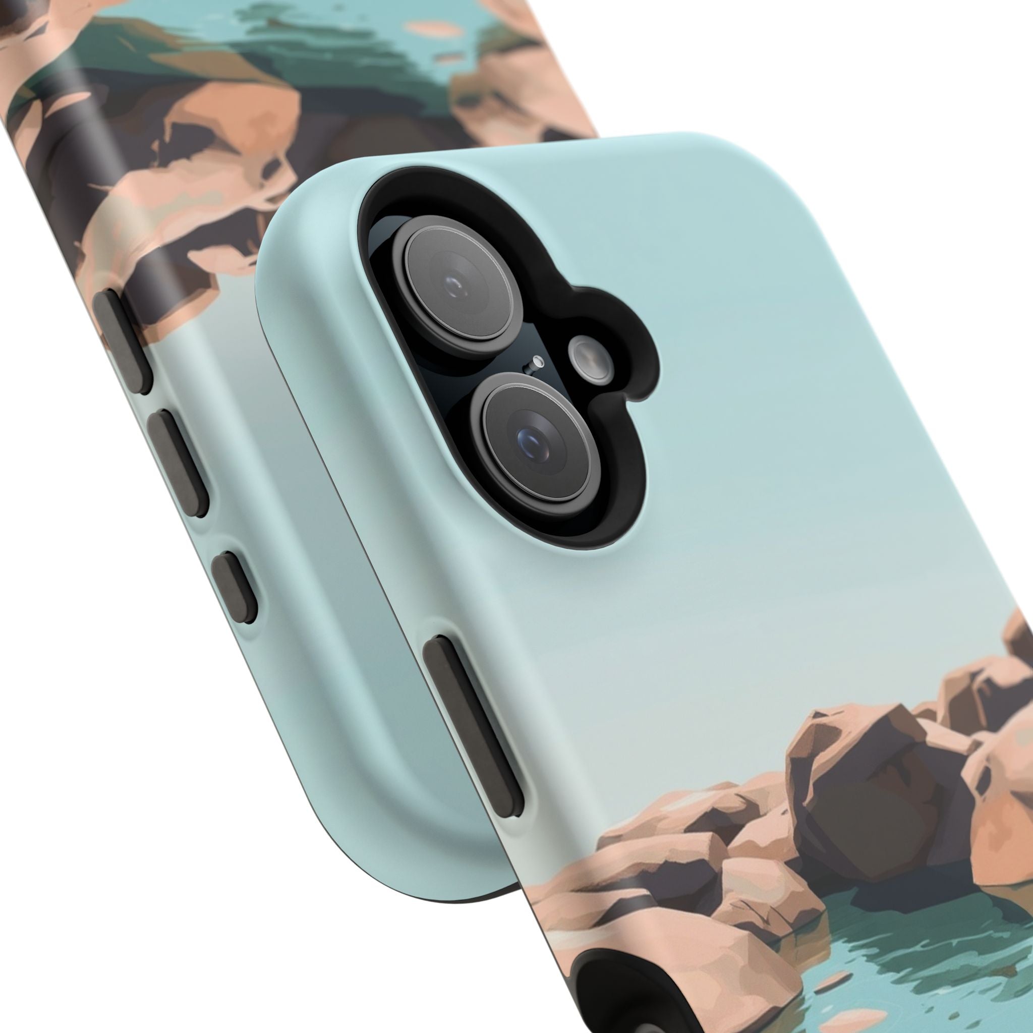iPhone Tidal Pool Oil Painting Impressionist Slim iPhone Everyday · iPhone Case