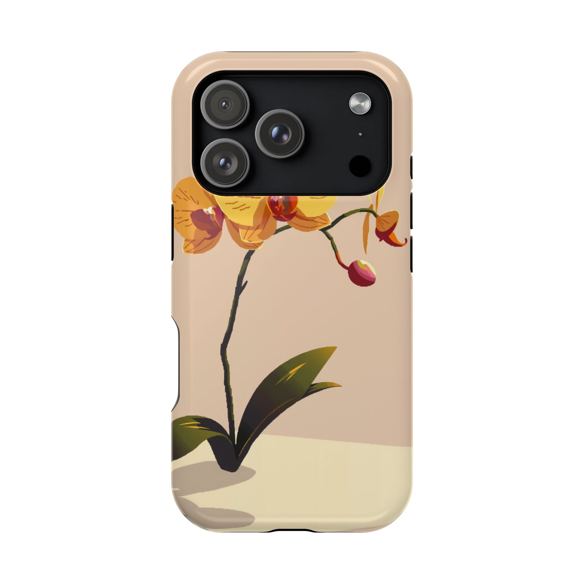 iPhone Orchid Study Pixel Art -Bit Bold Modern Everyday Snap Case · iPhone Case