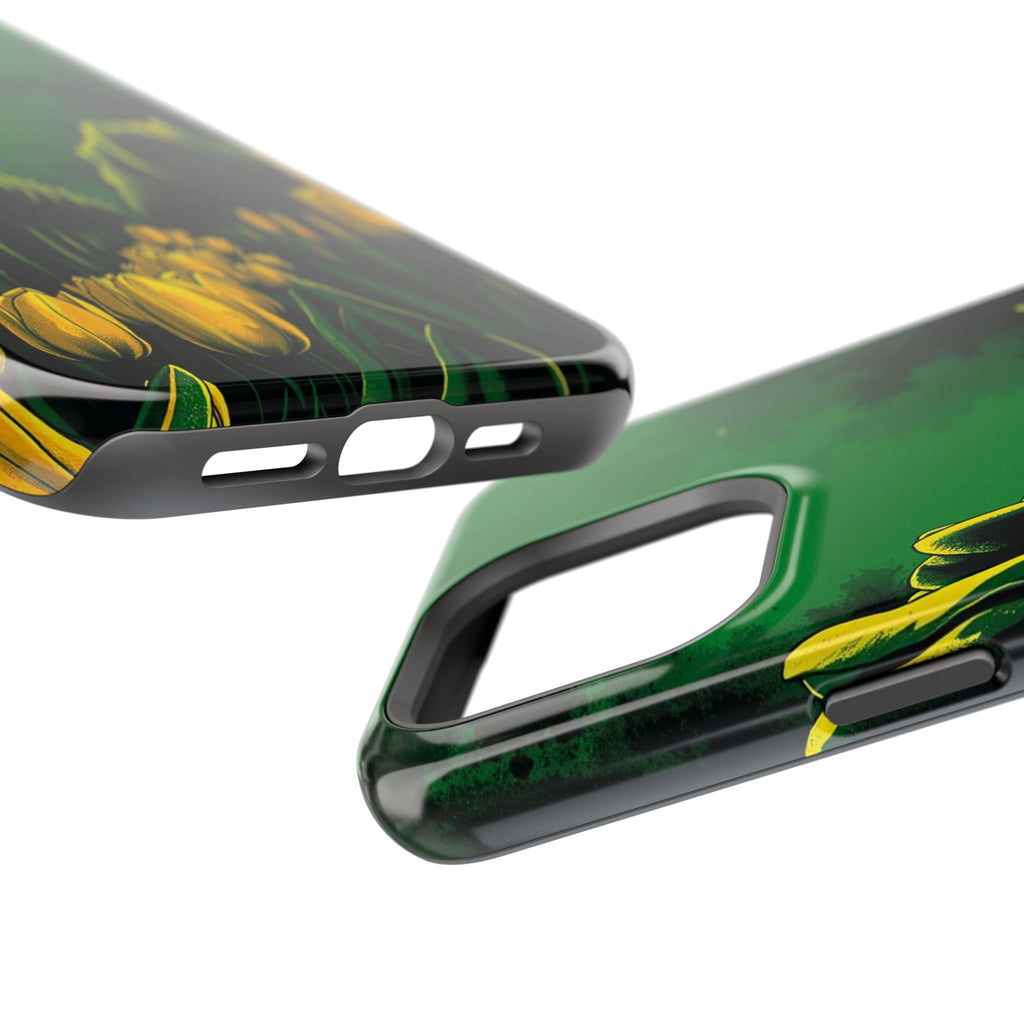 iPhone Tulip Row Emerald Green And Gold Slim Snap Case · iPhone Case