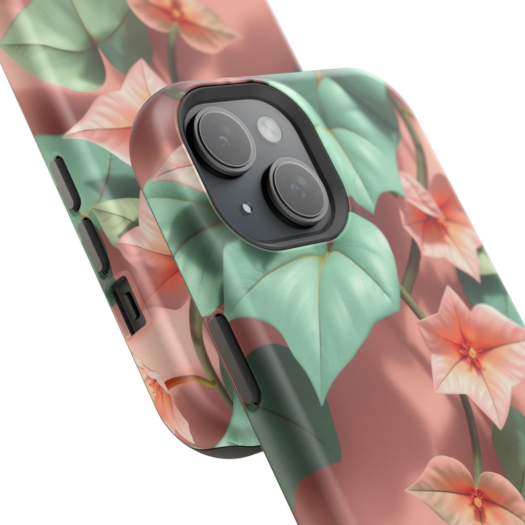 iPhone Mint And Blush Art Nouveau Vine Slim Everyday Designer Case · iPhone Case