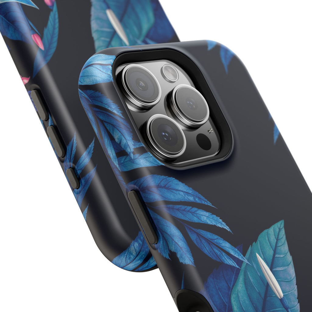 iPhone Serene Jungle Floral Design Clean Minimal Snap Cas Slim Snap Case · iPhon