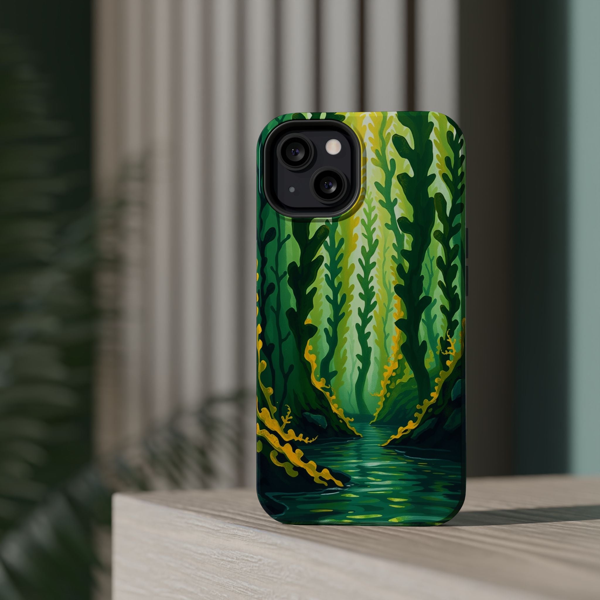iPhone Kelp Forest Oil Painting Impressionist Slim iPhone Everyday · iPhone Case
