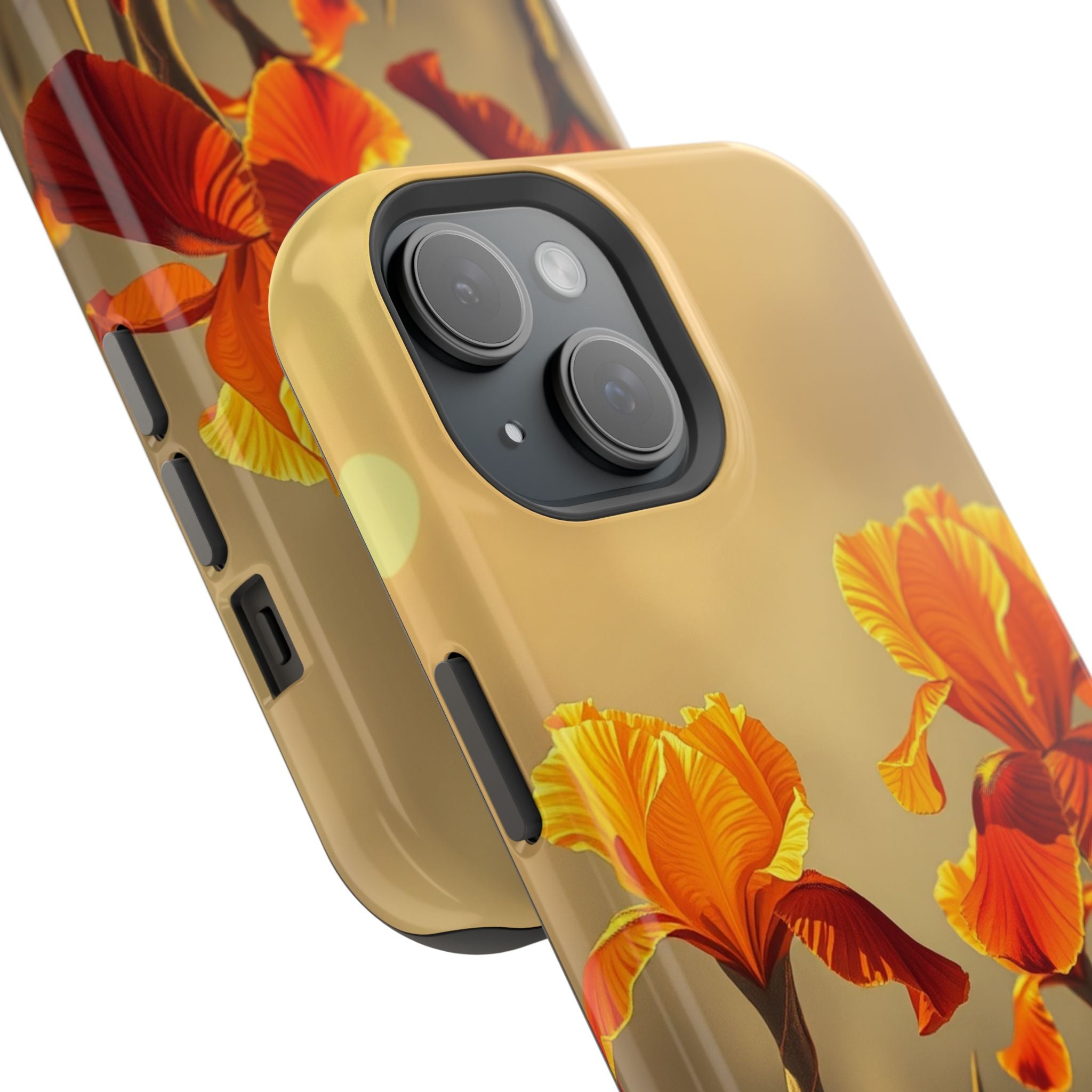 iPhone Iris Garden Gold Foil Luxury Slim Everyday Designer Case · iPhone Case