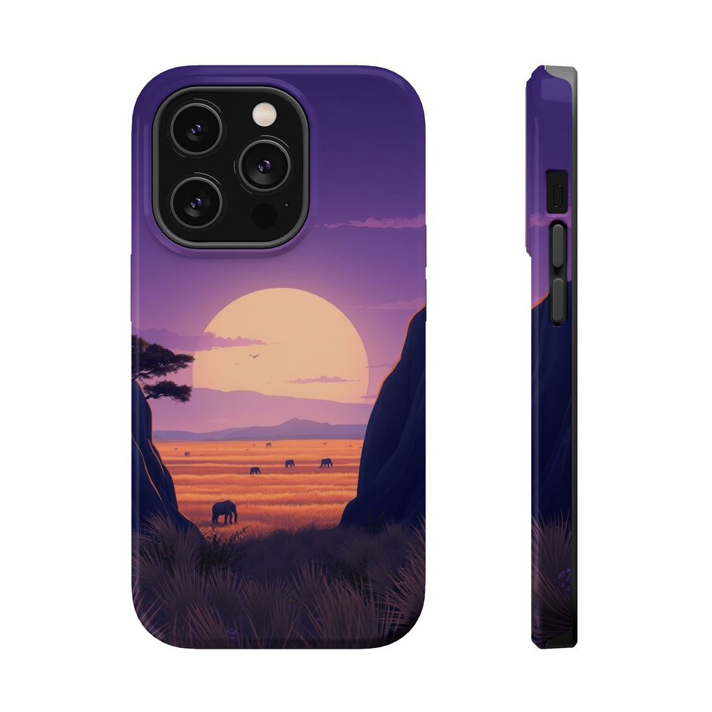iPhone Lavender And Pearl Savanna Horizon Slim iPhone 18 Everyday · iPhone Case