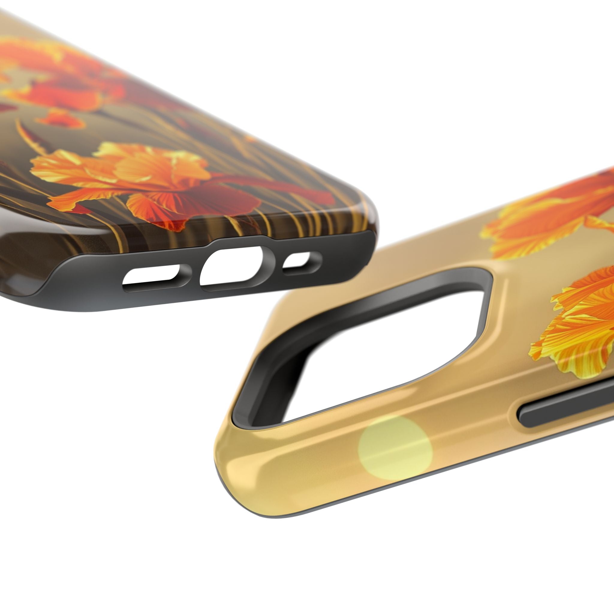 iPhone Iris Garden Gold Foil Luxury Slim Everyday Designer Case · iPhone Case