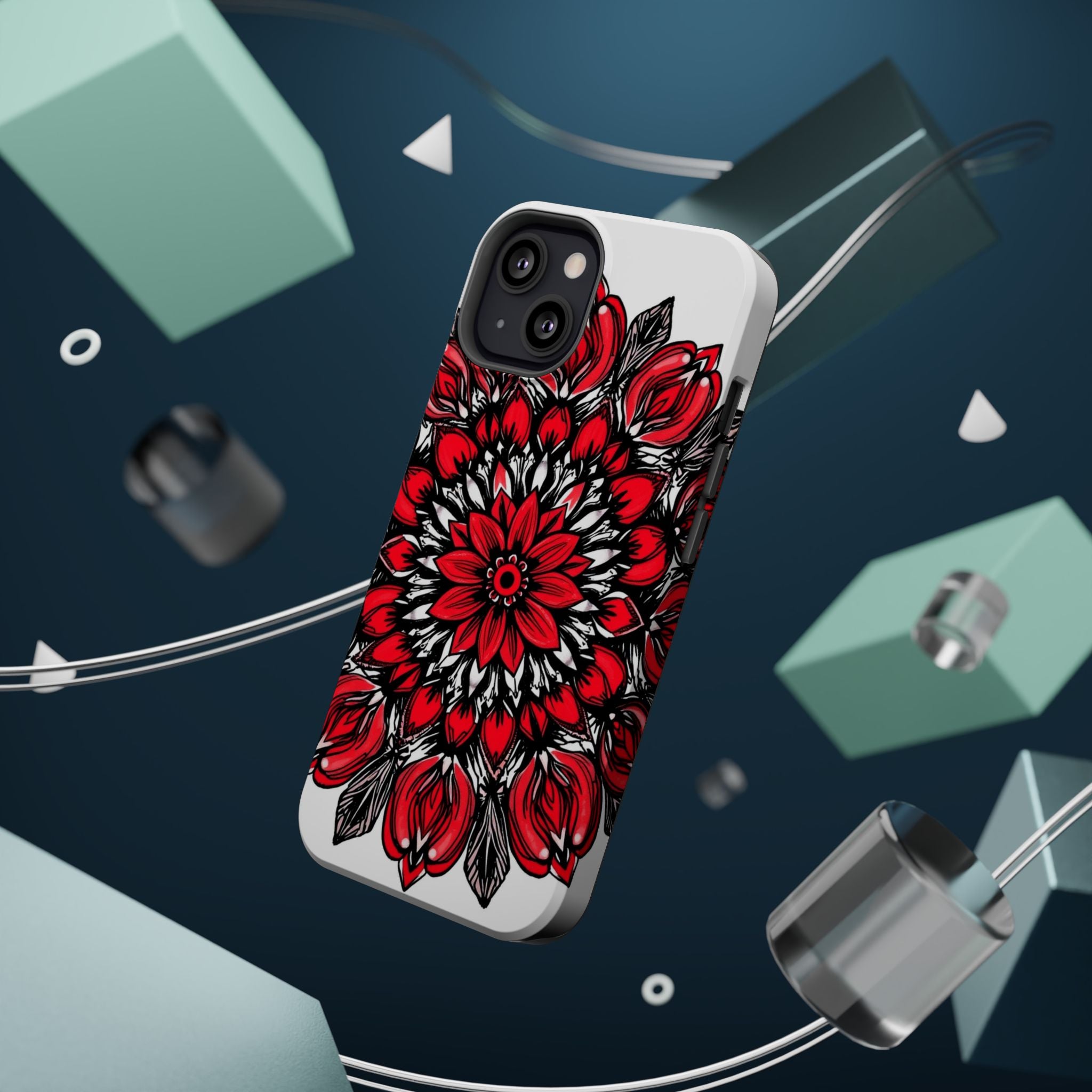 iPhone Floral Mandala Hand-Drawn Sketch Slim Everyday iPhone Designer · iPhone C