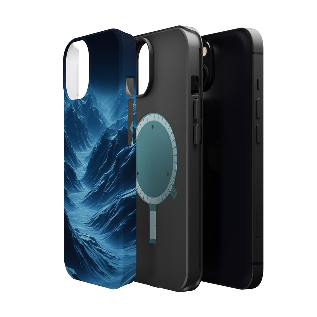 iPhone Midnight Blue And Silver Valley Floor Slim iPhone Everyday · iPhone Case