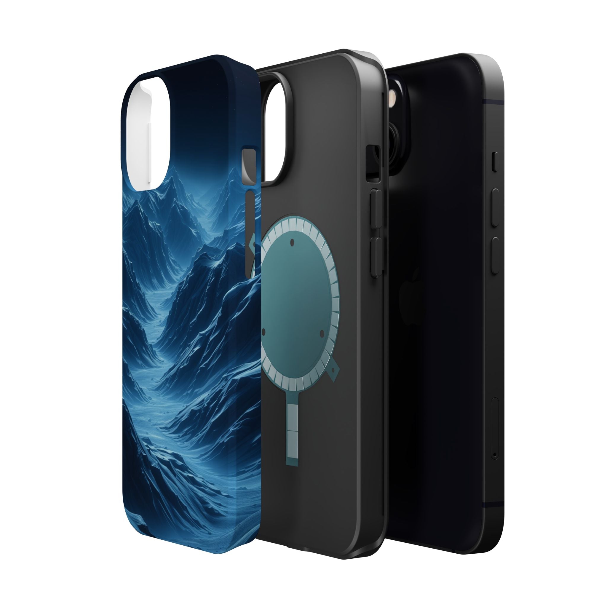 iPhone Midnight Blue And Silver Valley Floor Slim iPhone Everyday · iPhone Case