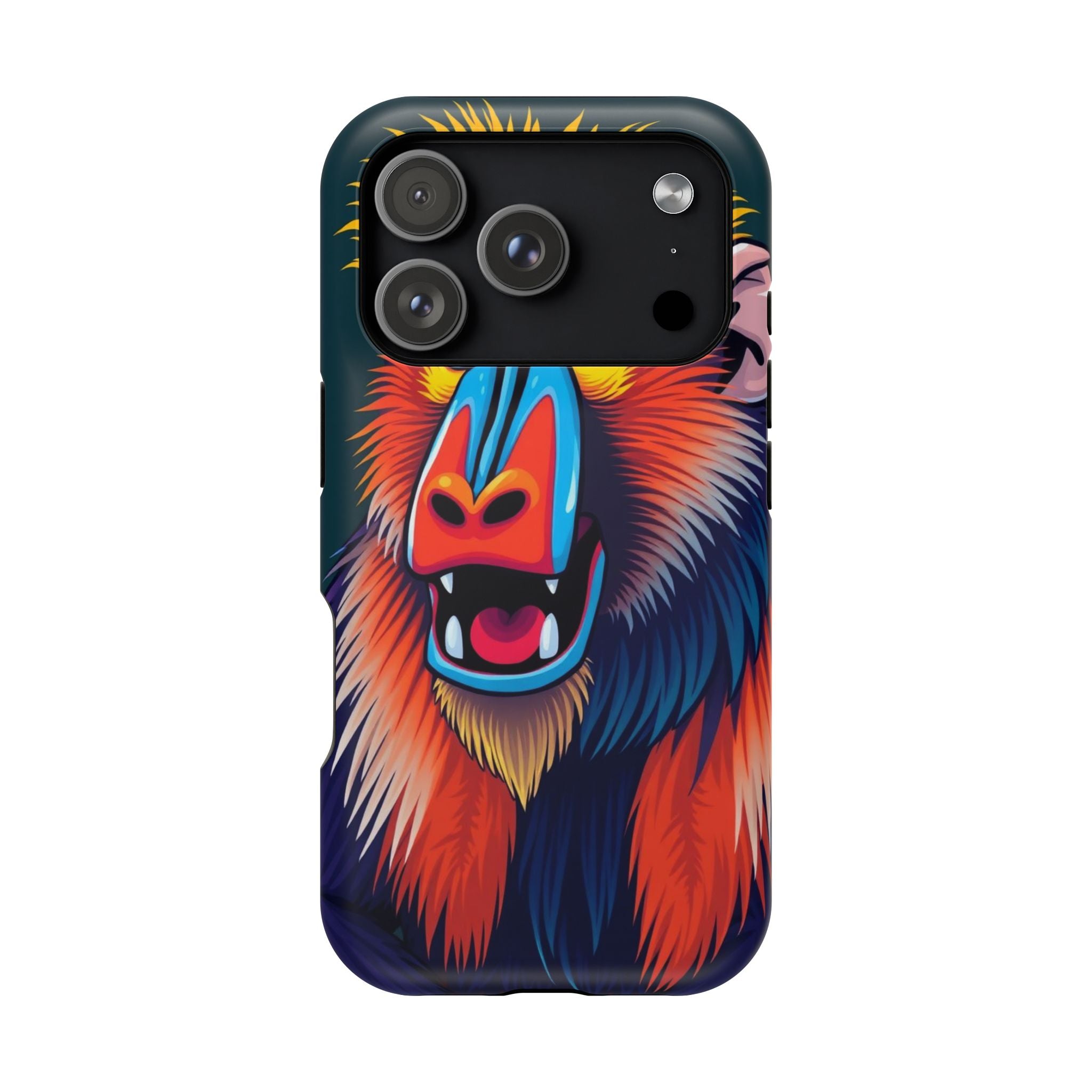 iPhone Mandrill Colorful Face Kids Fun iPhone Phone Case Gift Slim · iPhone Case
