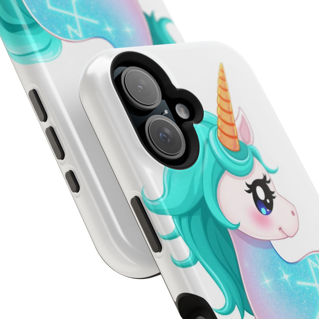 iPhone Turquoise Sparkle Unicorn Kids Fun iPhone Phone Case Gift · iPhone Case