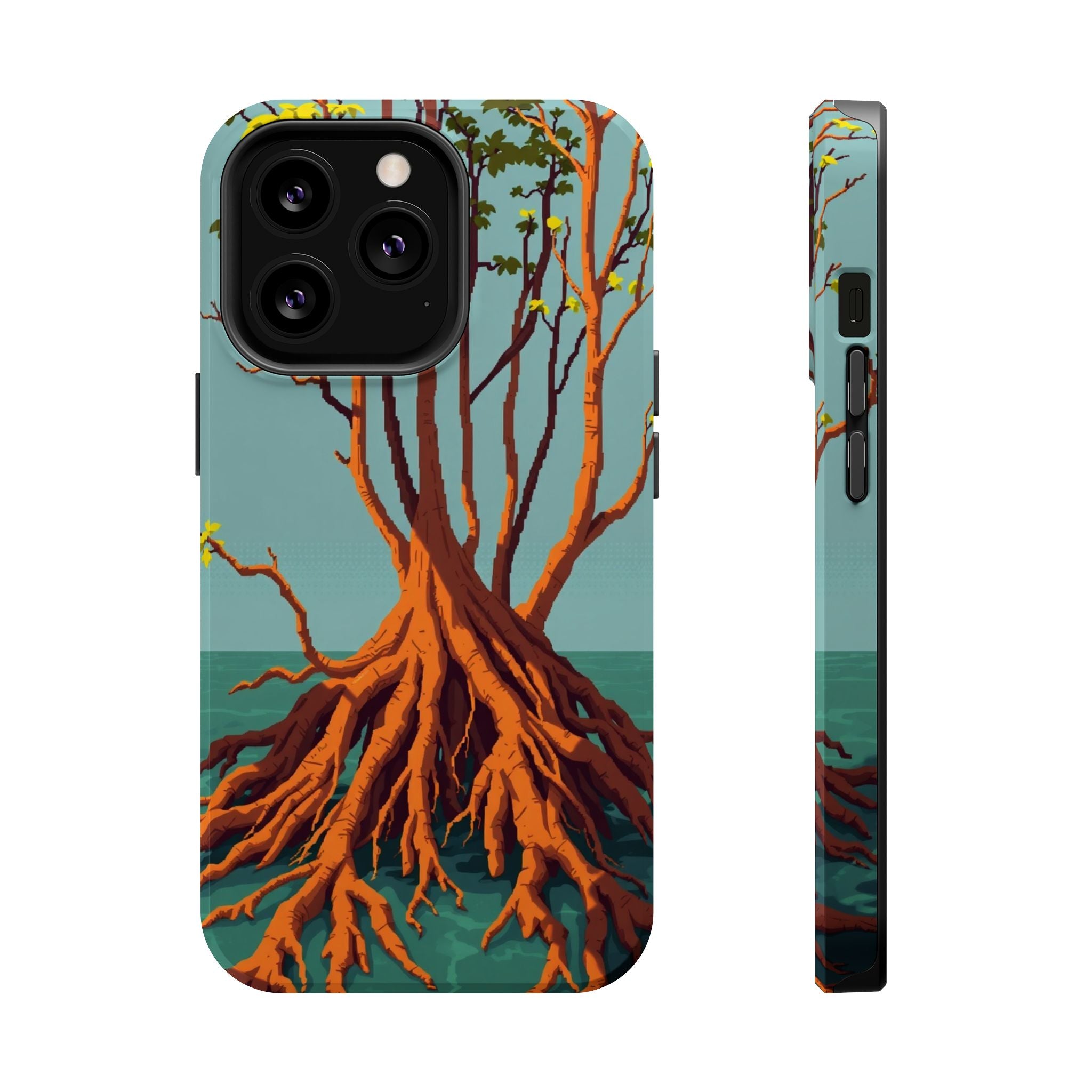 iPhone Mustard And Rust Mangrove Roots Slim Everyday iPhone 13 Designer · iPhone