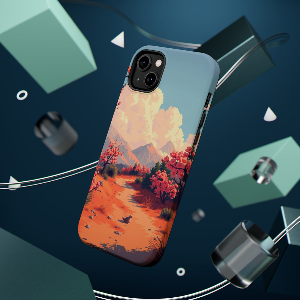 iPhone Burnt Orange And Sand Blossom Trail Slim iPhone Everyday · iPhone Case