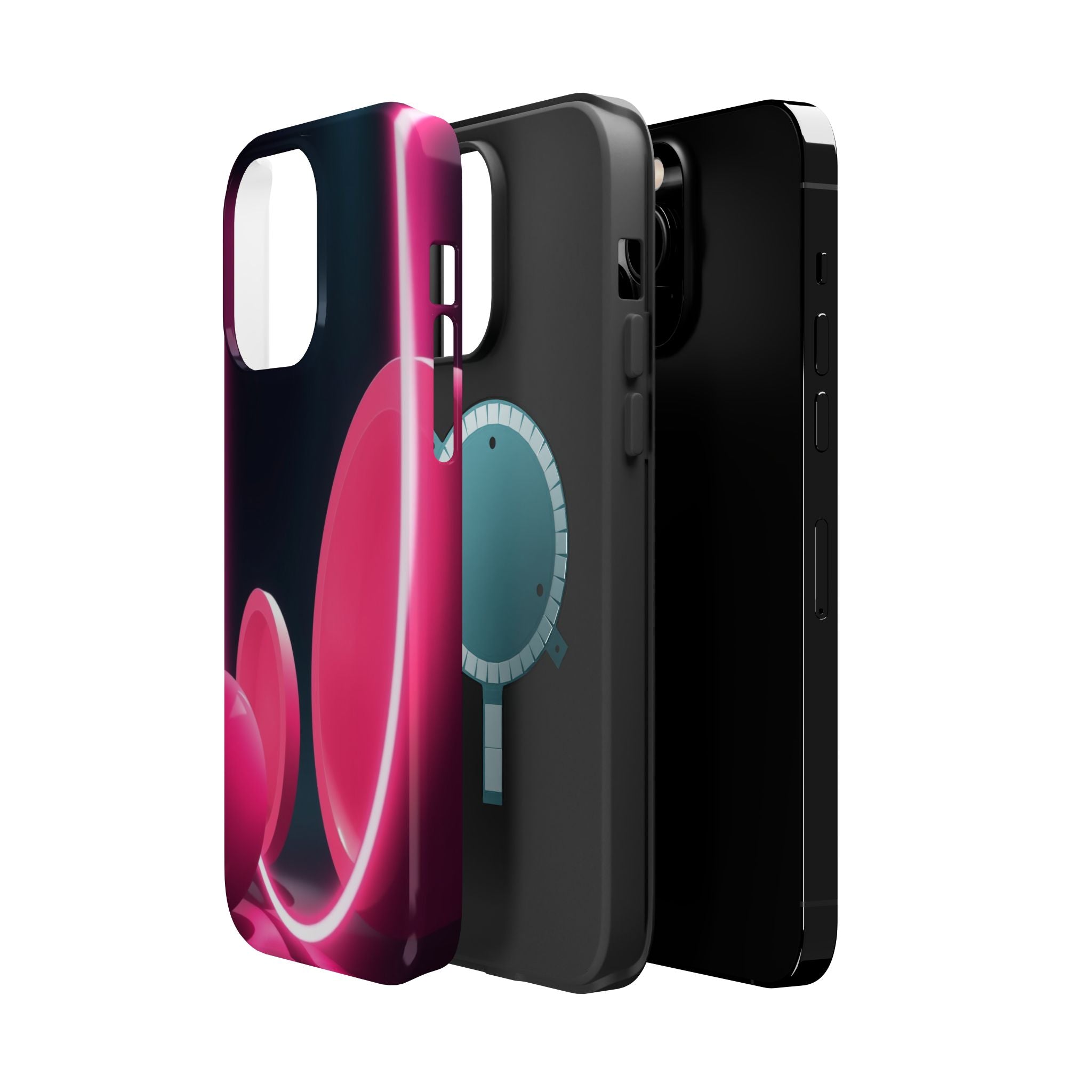 iPhone 1960s Mod Circles Neon Cyberpunk Slim Everyday Designer Case · iPhone Cas