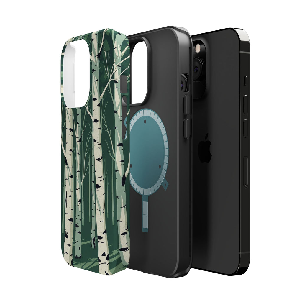 iPhone Birch Grove Abstract Geometric Slim Everyday Designer Case · iPhone Case
