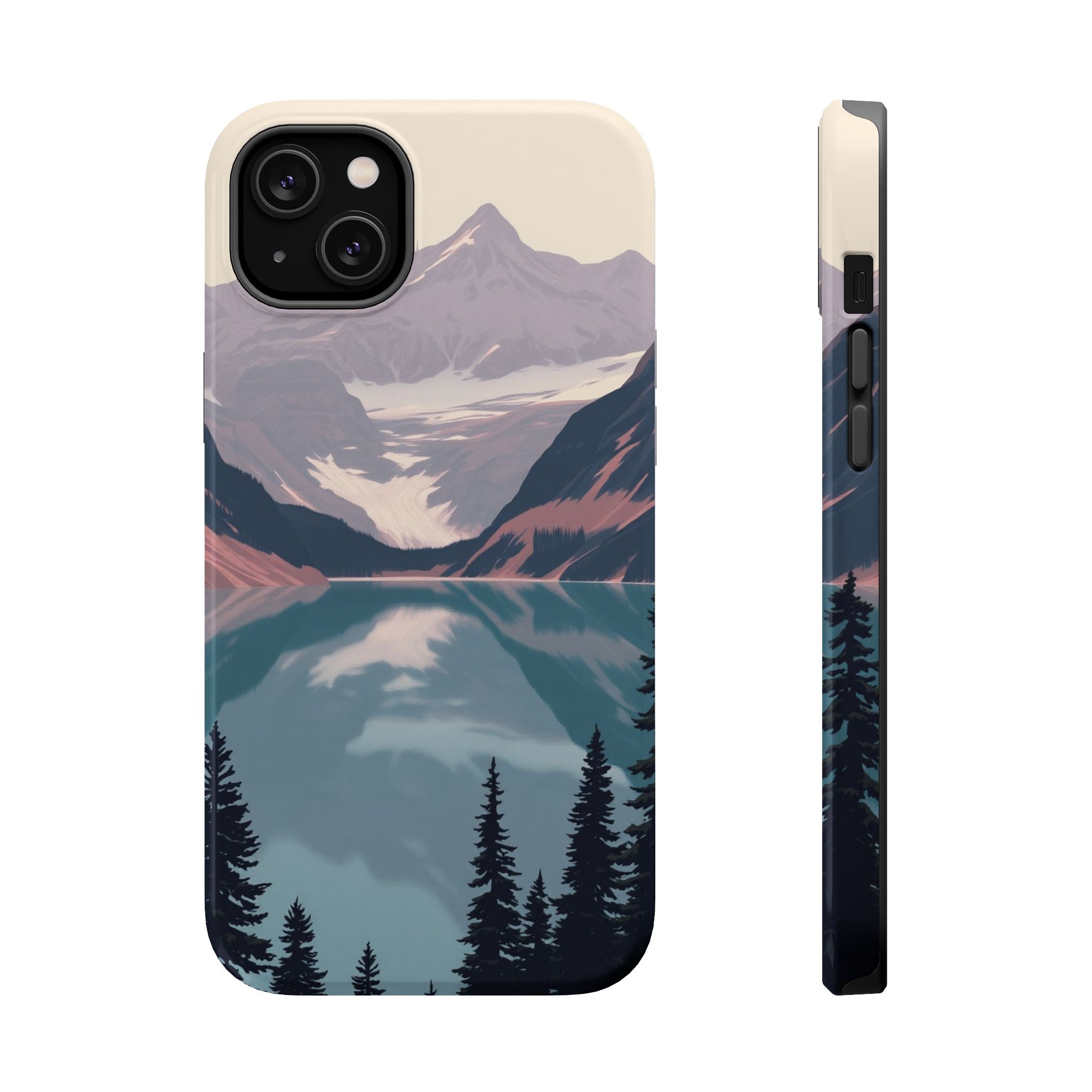 iPhone Rose Pink And Cream Glacier Lake Slim Everyday iPhone 18 · iPhone Case