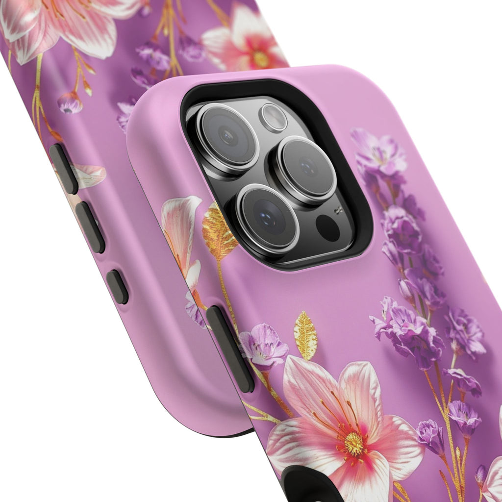 iPhone Radiant Floral Gold Foil Design Slim Everyday Designer Case · iPhone Case