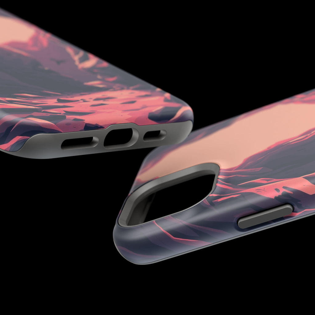 iPhone Rose Pink And Cream Dark Crystal Cave Slim Everyday Designer Case · iPhon