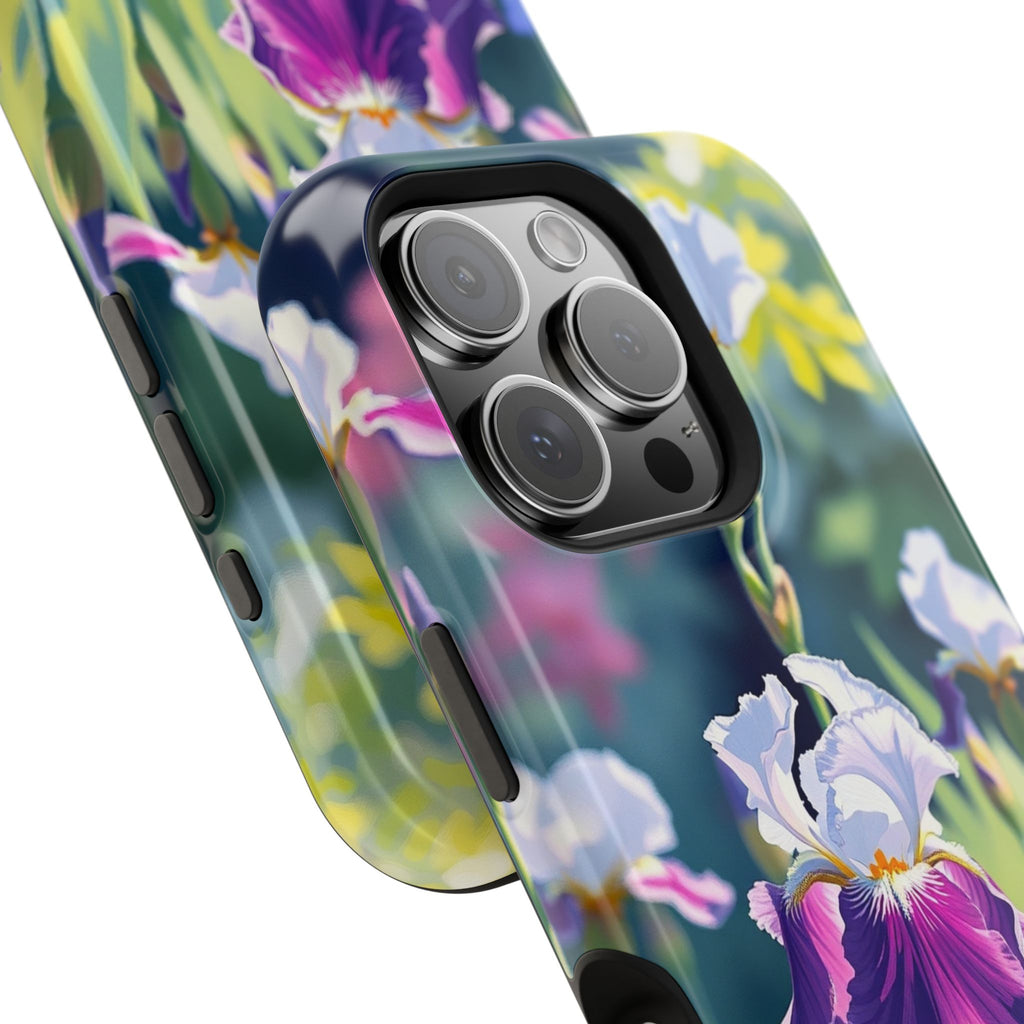 iPhone Vibrant Iris Garden Design Bold Modern Everyday Snap Case · iPhone Case