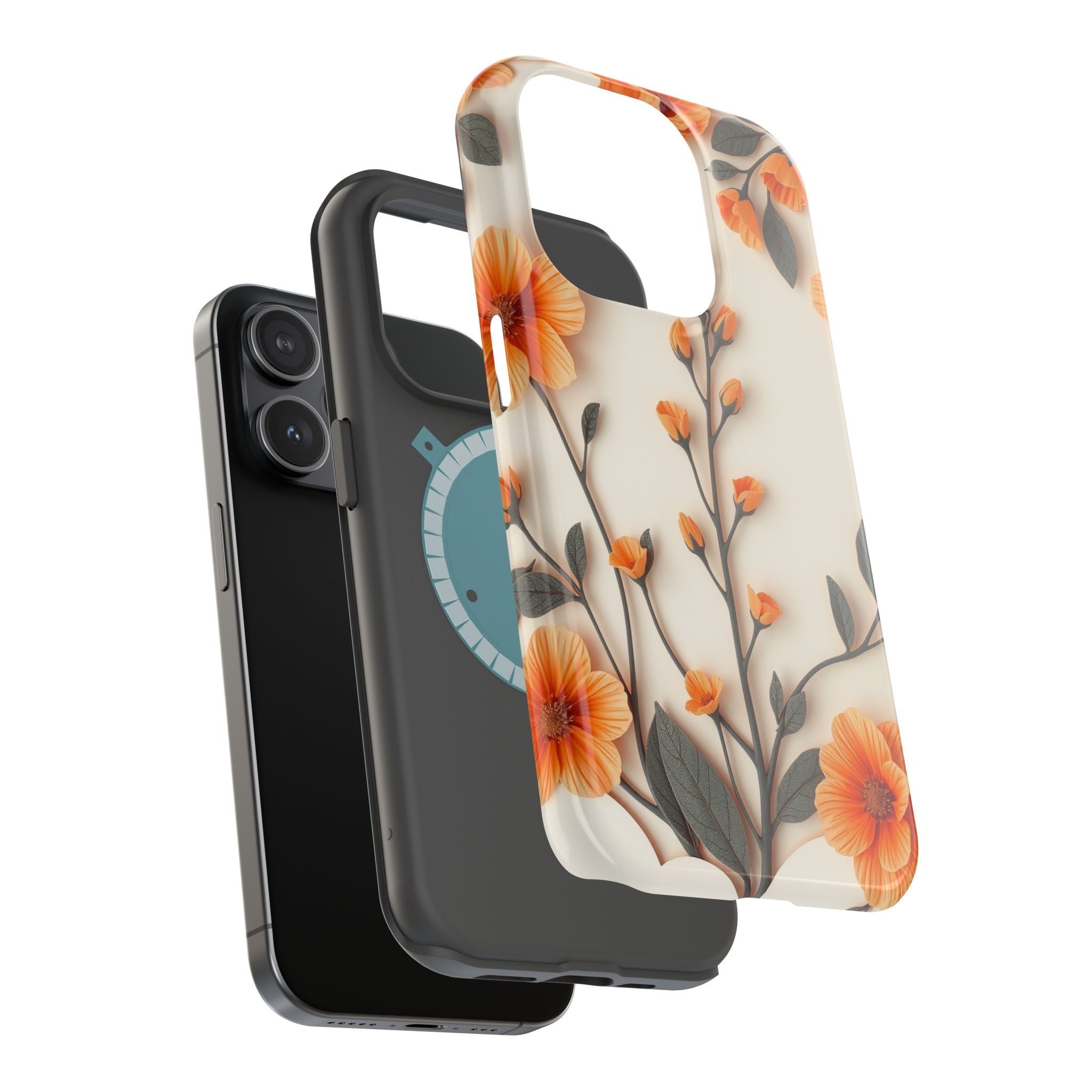 iPhone Vintage Botanical Print Paper Cut Art Slim iPhone Everyday · iPhone Case