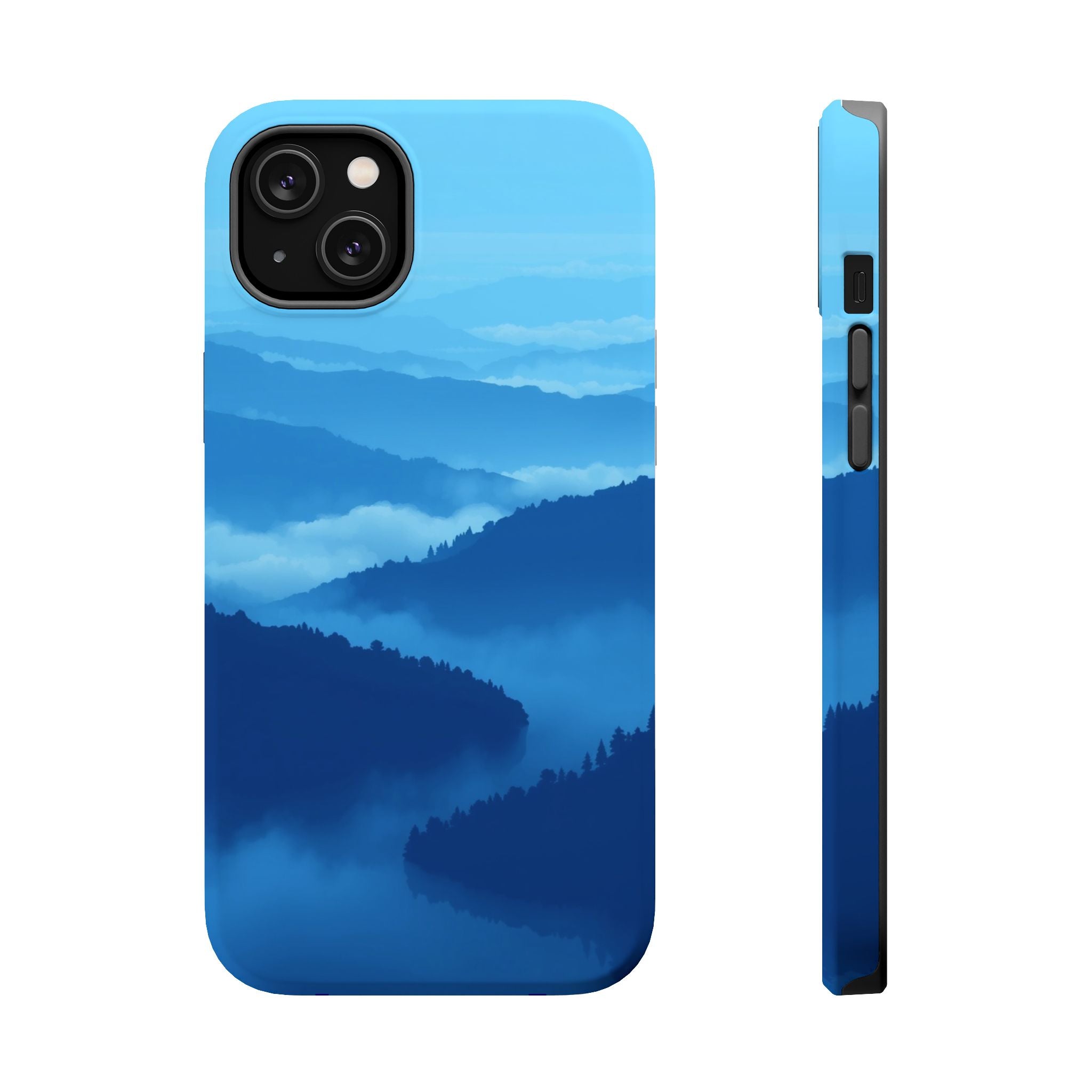 iPhone Fog Rolling Over Hills Pixel Art -Bit Slim iPhone Everyday · iPhone Case