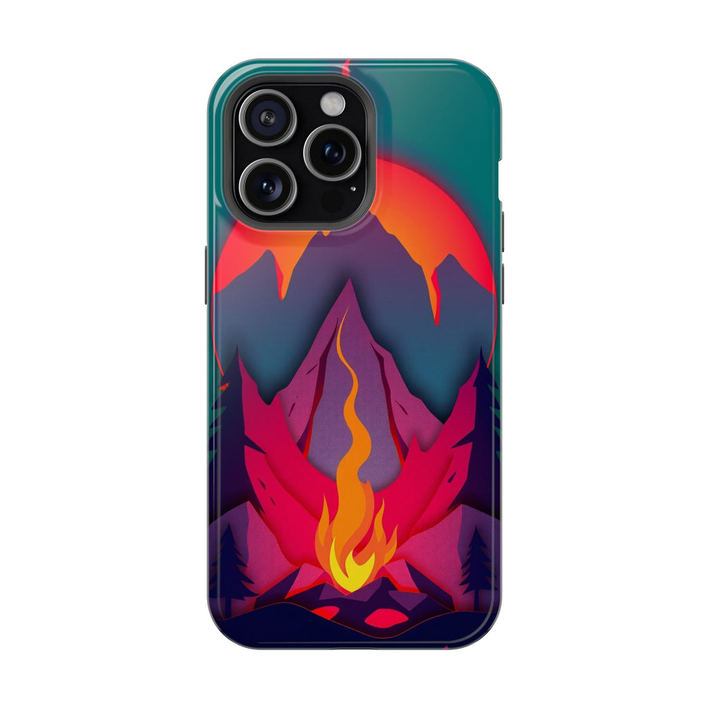 iPhone Cyan And Magenta Wildfire Glow Slim Everyday iPhone 12 Designer · iPhone