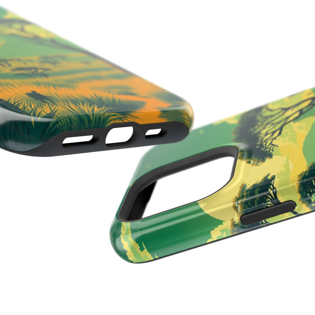 iPhone Savanna Horizon Pixel Art -Bit Slim Everyday Designer Case · iPhone Case