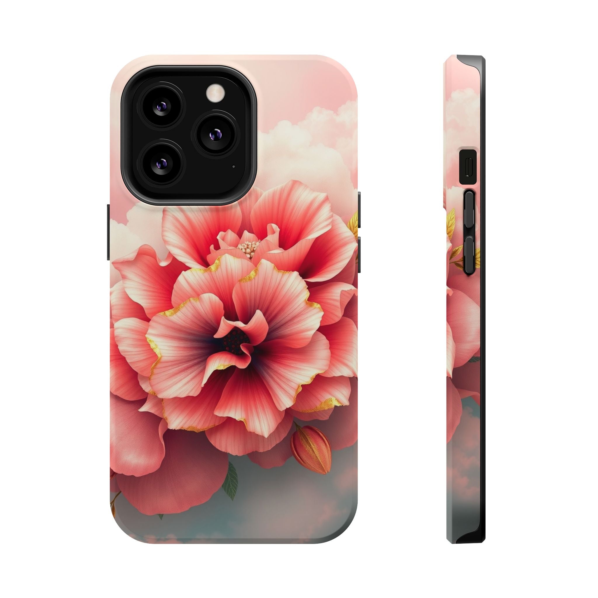 iPhone Pastel Floral Cloud Gold Foil Luxury Slim iPhone Everyday · iPhone Case