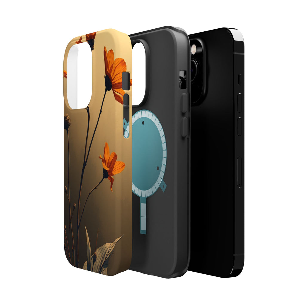 iPhone Burnt Orange And Sand Botanical Illustration Gal Slim Snap Case · iPhone