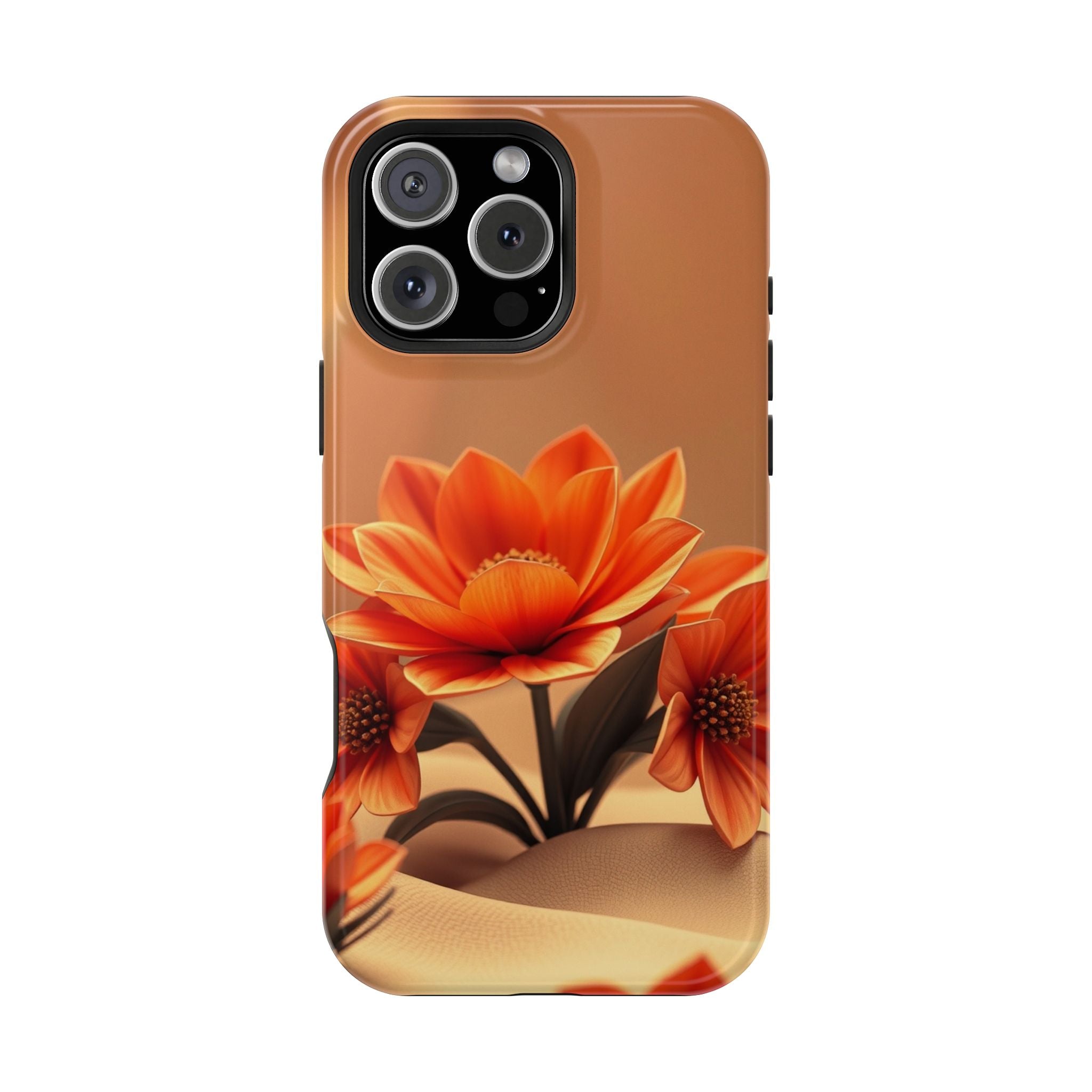 iPhone Floral Geometric 3D Digital Bold Modern Everyday Snap Case · iPhone Case
