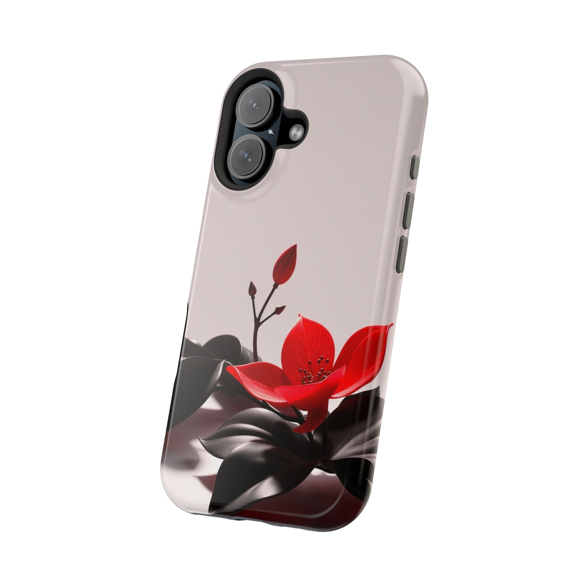 iPhone Radiant Bloom and Leaf Design Slim Everyday Designer Case · iPhone Case