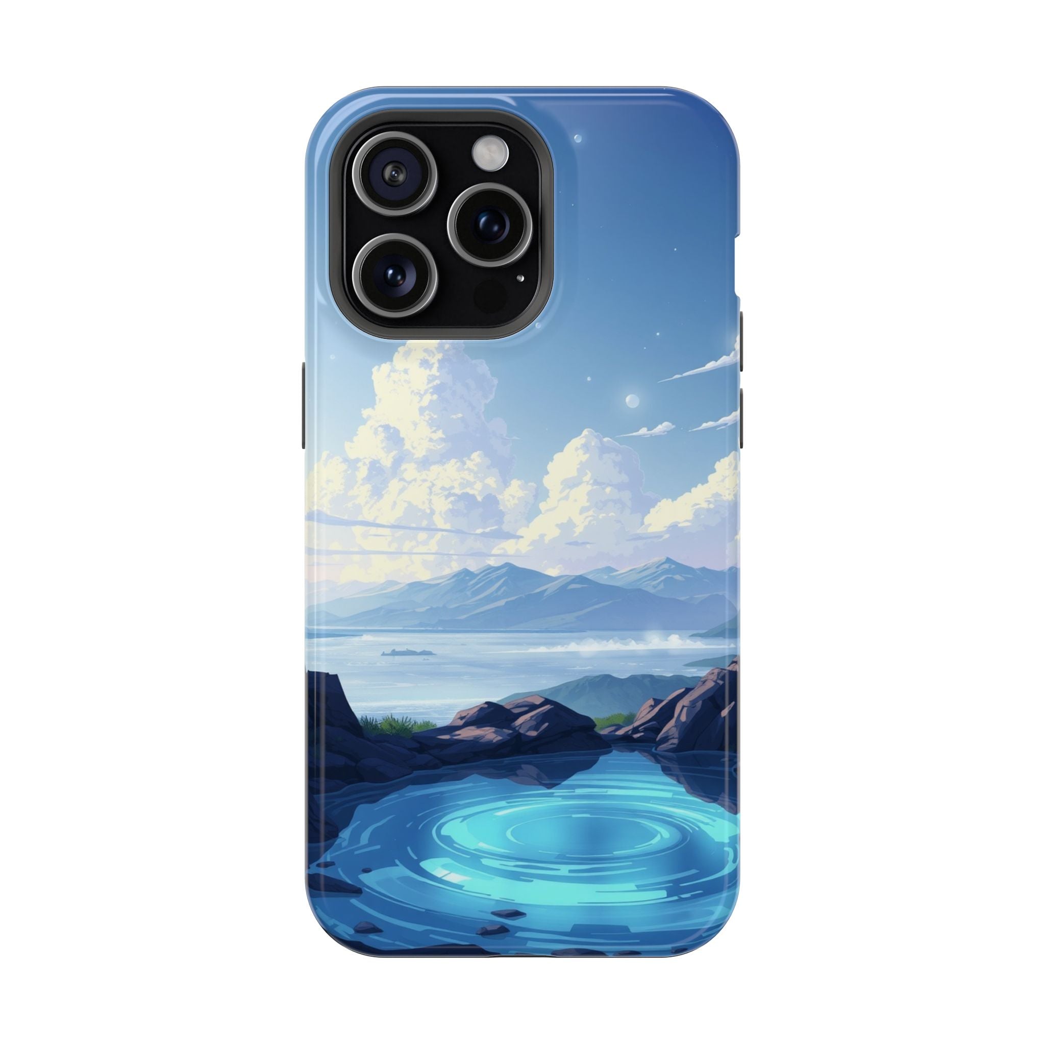 iPhone Earthy Tidal Pool Design 18 Bold Modern Everyday Snap Case · iPhone Case