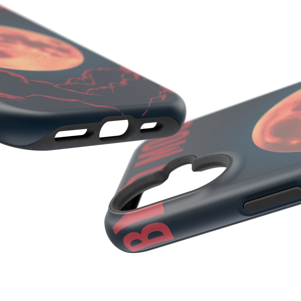 iPhone Blood Moon Rise Vintage Retro Poster Slim Everyday Designer Case · iPhone
