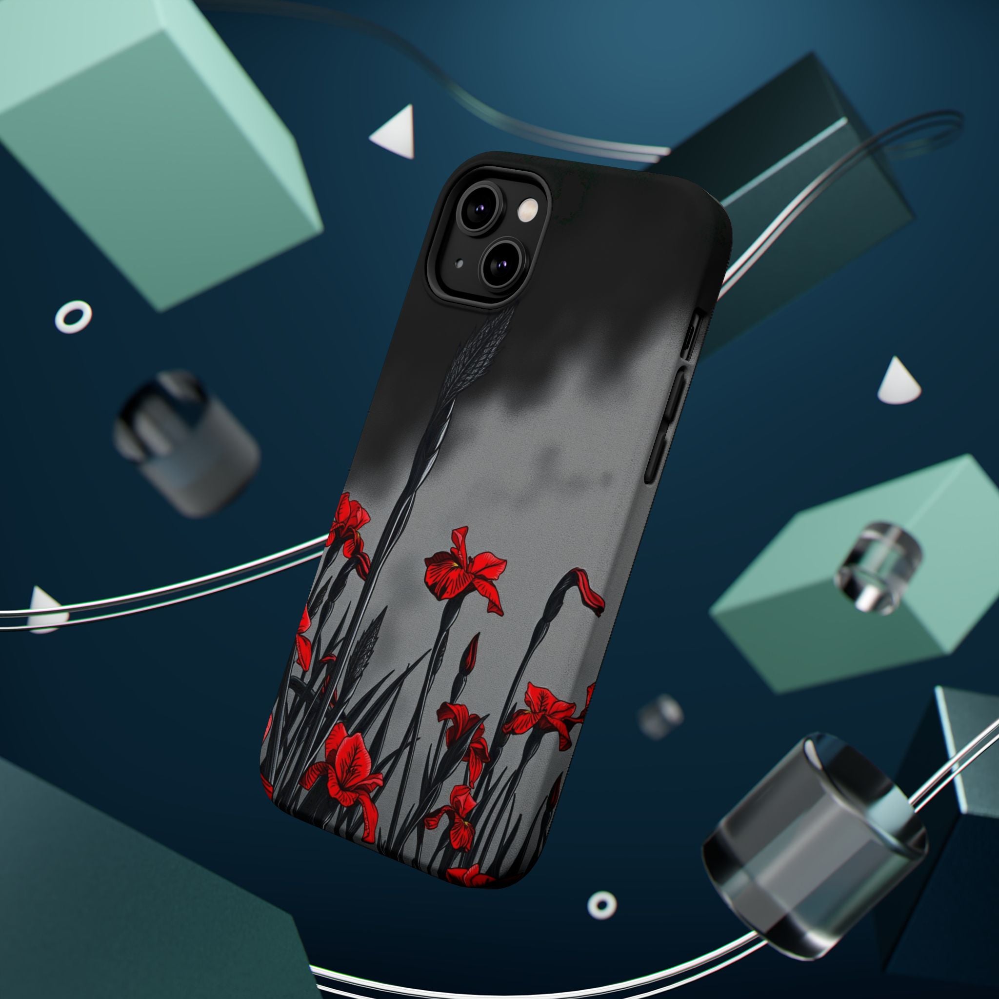 iPhone Iris Garden Cinematic Art Soft Finish Everyday Cas Slim Snap Case · iPhon